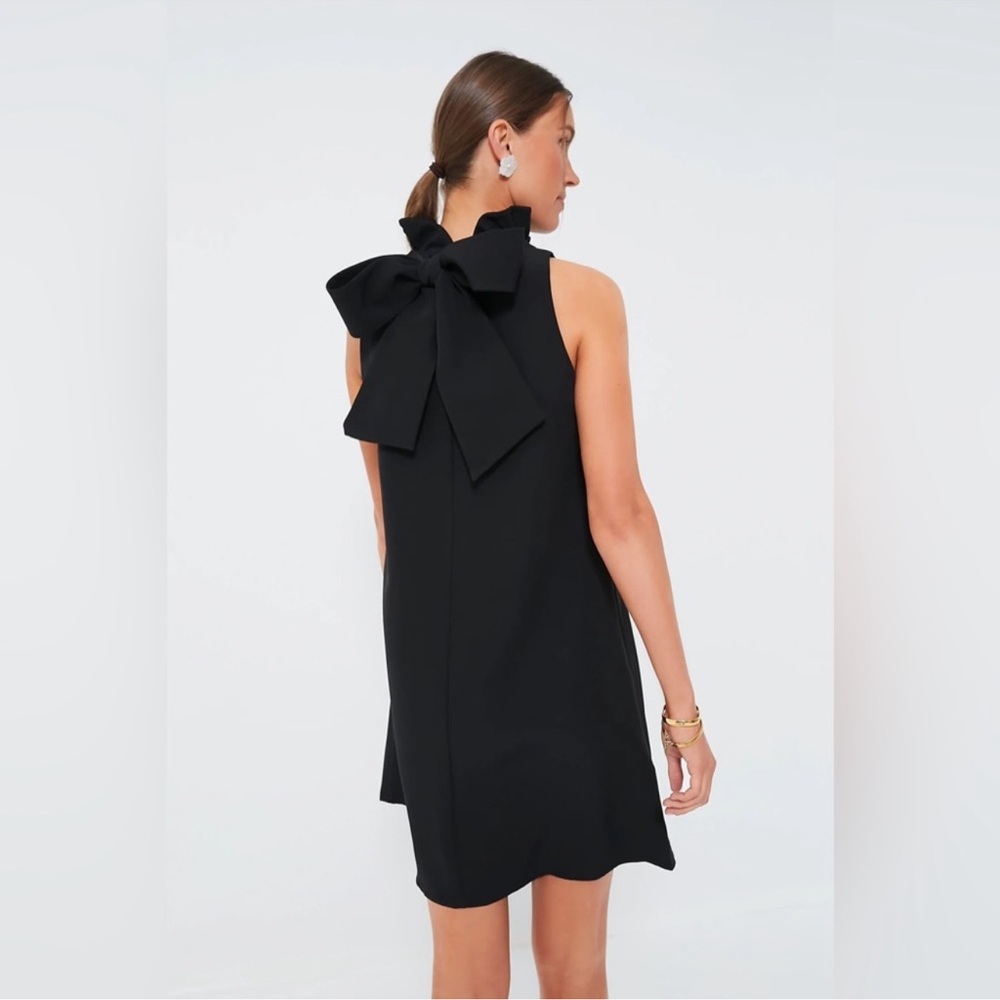 Tuckernuck: Pomander Place Black Sleeveless Bow-Back Mini Dress